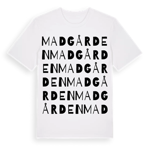 Madgården ordlek t-shirt – ekologisk bomull t-shirt från Pinshirt