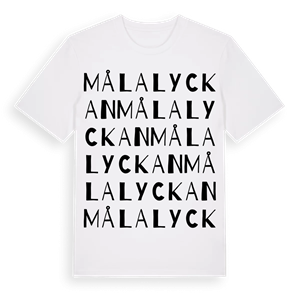 Målalyckan ordlek t-shirt – ekologisk bomull t-shirt från Pinshirt