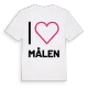 Jag älskar Målen t-shirt stort tryck