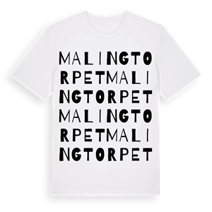 Malingtorpet ordlek t-shirt – ekologisk bomull t-shirt från Pinshirt
