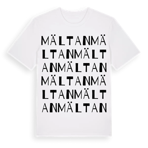Mältan ordlek t-shirt – ekologisk bomull t-shirt från Pinshirt