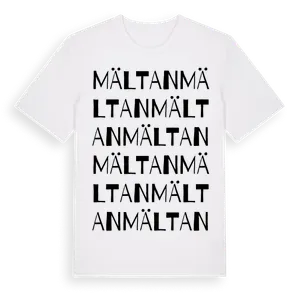 Mältan ordlek t-shirt – ekologisk bomull t-shirt från Pinshirt