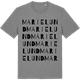 Mid Heather Gray t-shirt med Marielund ordlek t-shirt