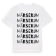 White t-shirt med Märserum ordlek t-shirt