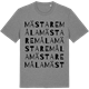 Mid Heather Gray t-shirt med Mästaremåla ordlek t-shirt