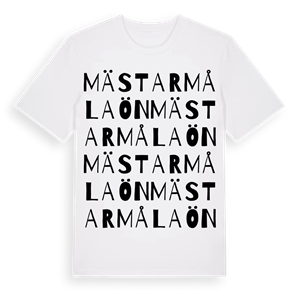 Mästarmålaön ordlek t-shirt – ekologisk bomull t-shirt från Pinshirt