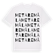 Metaremåla ordlek t-shirt
