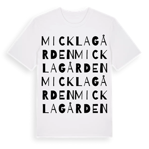 Micklagården ordlek t-shirt – ekologisk bomull t-shirt från Pinshirt