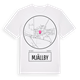 White t-shirt med Mjällby t-shirt