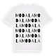White t-shirt med Modala ordlek t-shirt