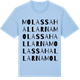 Blue Soul t-shirt med Molassahallarna ordlek t-shirt