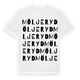 White t-shirt med Möljeryd ordlek t-shirt
