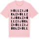 Pink Cotton t-shirt med Möllebjörke ordlek t-shirt