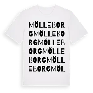 Mölleborg ordlek t-shirt – ekologisk bomull t-shirt från Pinshirt