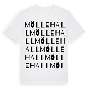 Möllehall ordlek t-shirt – ekologisk bomull t-shirt från Pinshirt