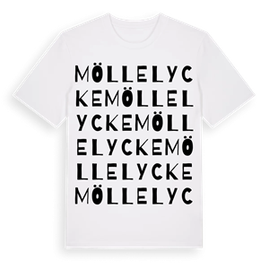 Möllelycke ordlek t-shirt – ekologisk bomull t-shirt från Pinshirt