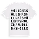 White t-shirt med Möllenäs ordlek t-shirt