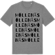 Mid Heather Gray t-shirt med Möllenäs ordlek t-shirt