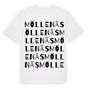 Möllenäs ordlek t-shirt – ekologisk bomull t-shirt från Pinshirt