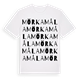 Mörkamåla ordlek t-shirt