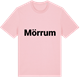 Pink Cotton t-shirt med Mörrum fetstil t-shirt