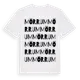 White t-shirt med Mörrum ordlek t-shirt