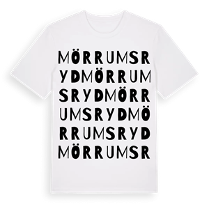 Mörrums Ryd ordlek t-shirt – ekologisk bomull t-shirt från Pinshirt