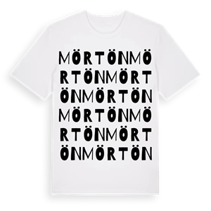 Mörtön ordlek t-shirt – ekologisk bomull t-shirt från Pinshirt