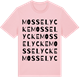 Pink Cotton t-shirt med Mosselycke ordlek t-shirt