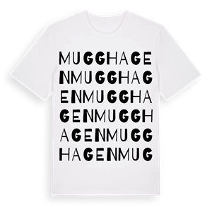 Mugghagen ordlek t-shirt – ekologisk bomull t-shirt från Pinshirt
