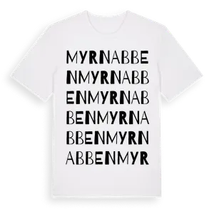 Myrnabben ordlek t-shirt – ekologisk bomull t-shirt från Pinshirt