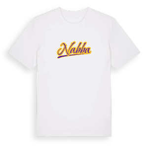 Nabba baseball t-shirt – ekologisk bomull t-shirt från Pinshirt