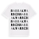White t-shirt med Nabbakvarnen ordlek t-shirt