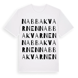 Nabbakvarnen ordlek t-shirt – ekologisk bomull t-shirt från Pinshirt