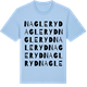 Blue Soul t-shirt med Nagleryd ordlek t-shirt