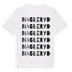 White t-shirt med Nagleryd ordlek t-shirt