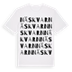 White t-shirt med Näs kvarn ordlek t-shirt
