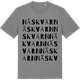Mid Heather Gray t-shirt med Näs kvarn ordlek t-shirt