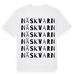 Näs kvarn ordlek t-shirt – ekologisk bomull t-shirt från Pinshirt
