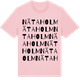 Pink Cotton t-shirt med Nätaholm ordlek t-shirt