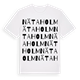 White t-shirt med Nätaholm ordlek t-shirt