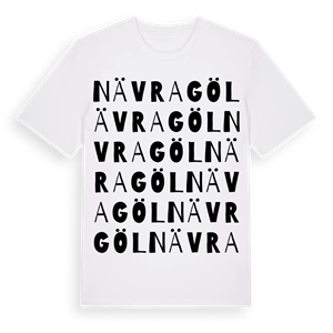 Nävragöl ordlek t-shirt – ekologisk bomull t-shirt från Pinshirt