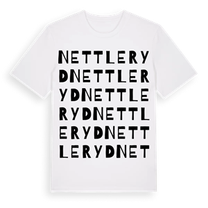 Nettleryd ordlek t-shirt – ekologisk bomull t-shirt från Pinshirt