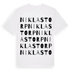 Niklastorp ordlek t-shirt – ekologisk bomull t-shirt från Pinshirt