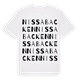Nissabacken ordlek t-shirt