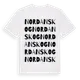 White t-shirt med Nordanskog ordlek t-shirt