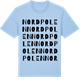 Blue Soul t-shirt med Nordpolen ordlek t-shirt