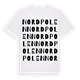Nordpolen ordlek t-shirt