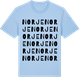 Blue Soul t-shirt med Norje ordlek t-shirt