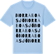 Blue Soul t-shirt med Norra Boasjö ordlek t-shirt